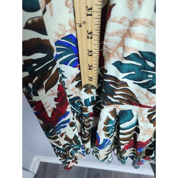 Hilo Hattie tropical Midi Dress sz 3X made in Hawaii artsy beachy flowy - Picture 7 of 7